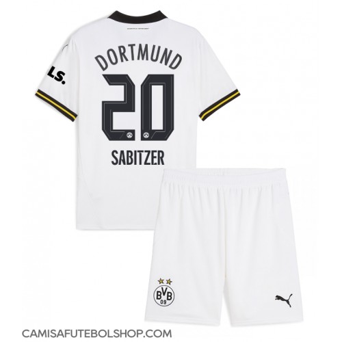 Camisa de time de futebol Borussia Dortmund Marcel Sabitzer #20 Replicas 3º Equipamento Infantil 2024-25 Manga Curta (+ Calças curtas)